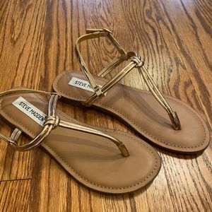 Steve Madden pink gold sandal